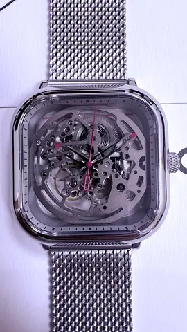 CIGA Design Skeleton Mechanical watch, 40 hrs Power reserve, Silver Color