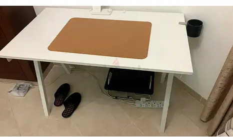 Modern Study Table with Cable Management