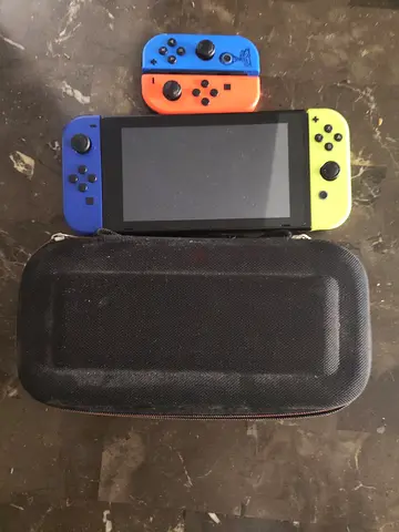 Fortnite theme Nintendo Switch with Carrying Case and extra joycons