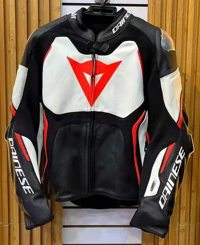 Dainese Motorbike Racing Leather Track Jacket.