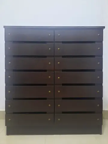 Shoe Rack -  Wooden Dresser with Multiple Drawers