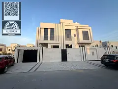 Villa for rent in Al Yasmeen area, Ajman, first occupancy, opposite Al Rahmaniya, Sharjah. 6 master