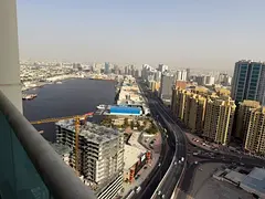 Three bedroom apartment for sale in Al Waha Towers full creek sea view spacious layout ready to move