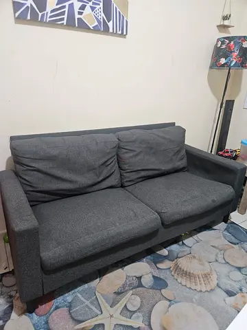2 Seater Comfortable Gray Sofa