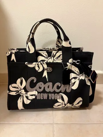 Coach Bow Print Canvas Tote - AED 600 (Negotiable)