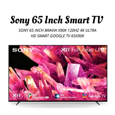 Sony 65 Inch BRAVIA X90K 120Hz 4K Ultra HD Smart Google TV 65X90K