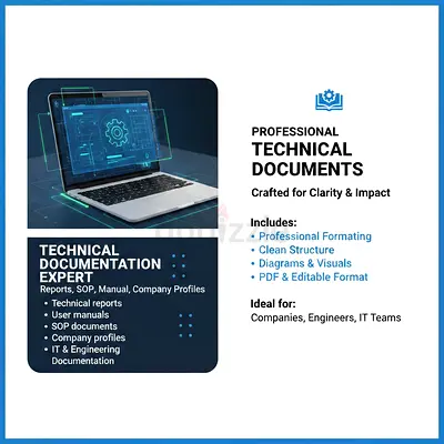 Technical Documentation Expert | Reports, SOP, Manuals, Company Profiles