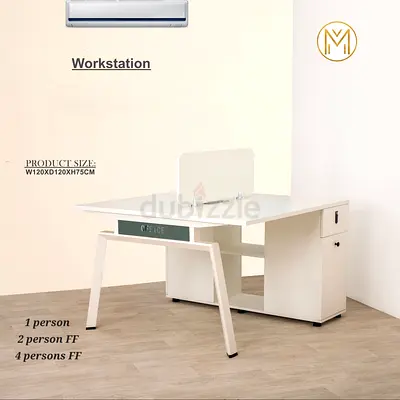 Staff workstation face to face