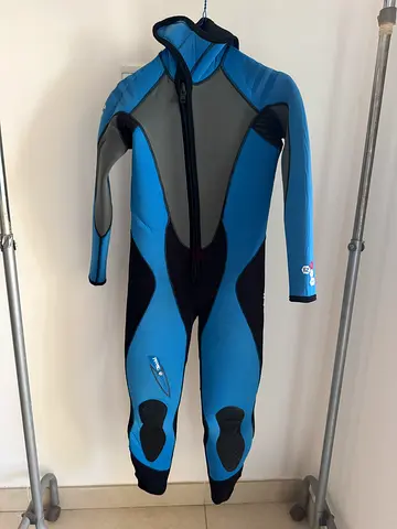 AquaLung Sharm Tech Suit 5 mm Unisex wetsuit with hood – Size 12 years (110cm)