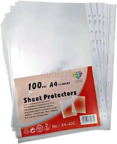 A4 Sheet Protectors - Pack of 100