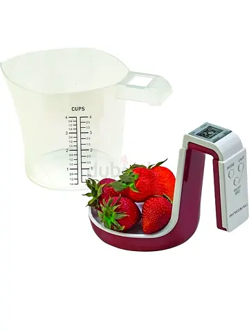 From USA Digital Kitchen Scale with Measuring Cup