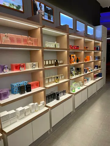 Multilayer Perfume Products display  interiors