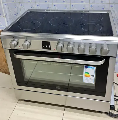 Hoover 5 burners full electric digital cooking range latest version 90cm