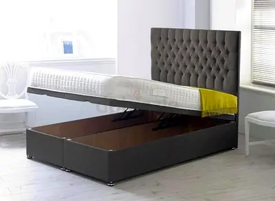 Elegant Storage Bed with Stylish Headboard