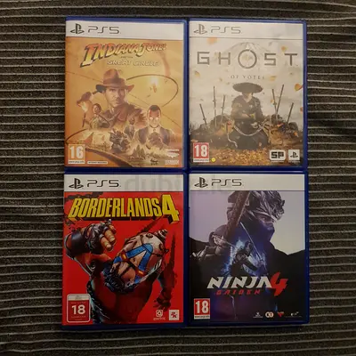 PlayStation 5 Game Collection: Ninja 4, Ghost of Tsushima, and More