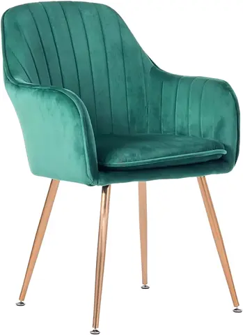 Stylish Velvet Upholstered Chair in Teal