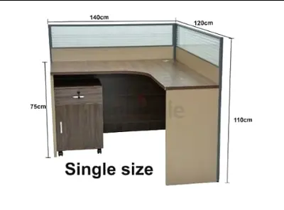 Compact Corner Study Table with Storage