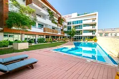 Panoramic Layout A Unique Style 1BHK Fitted Kitchen with Appliances