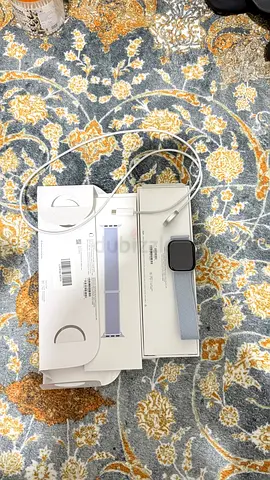 Apple watch series 10 GPS silver aluminium case with blue cloud sport loop 99