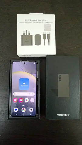 SAMSUNG GALAXY S24+ PLUS WITH BOX  CHARGER 8/128Gb storage condition 10/9