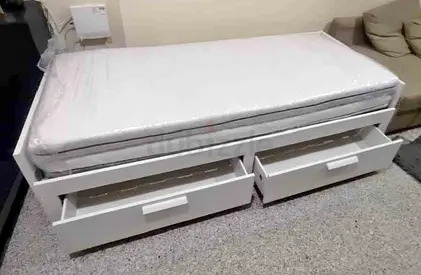 IKEA brimness daybed with 2 big storage drawers and 2 IKEA mattresses