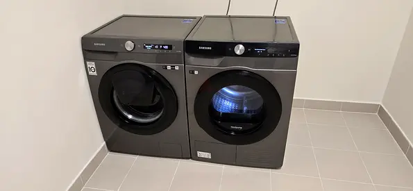 Samsung 10kg Separate Washer Dryer Sat with Wi-Fi smart systems latest version 60cm
