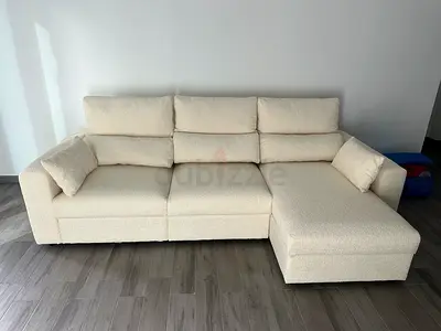 IKEA Eskilstuna sofa bed with storage beige color
