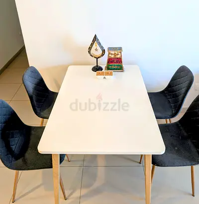 JYSK Modern Dining Table Set with Chairs