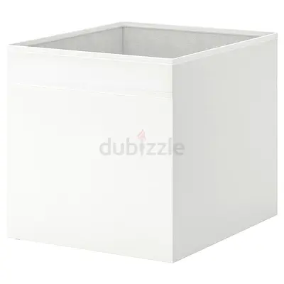 IKEA Stylish White Storage Cube DRÖNA Box, white, 33x38x33 cm