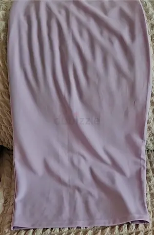 Elegant Lavender Midi Skirt