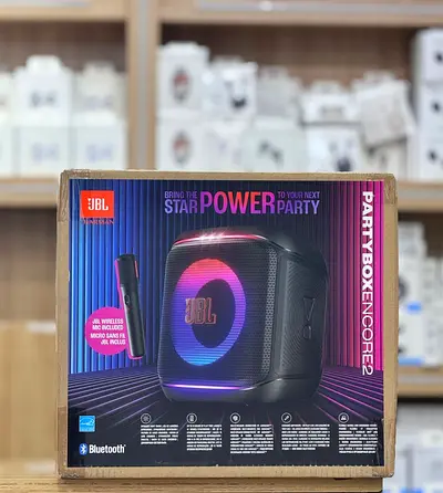 Partybox encore with single mic