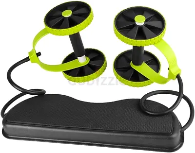 Dual Wheel Ab Roller with Kneepads