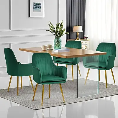 Modern velvet dining Chair