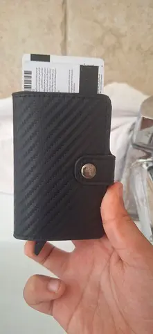 Stylish Black Wallet with Card Holder up to 4-5 cards and cash holder