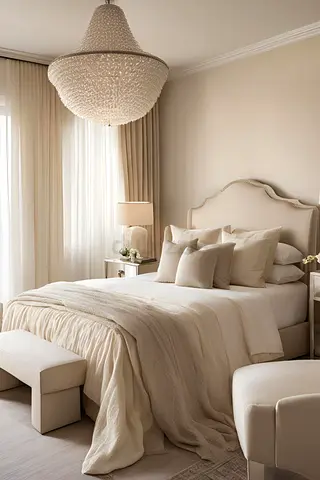 Elegant Cream Bedroom Set