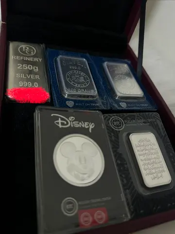 Collection of Silver Bullion Bars