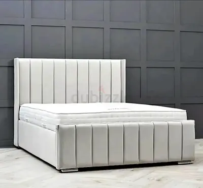Luxury Velvet Bed with Beautiful Headboard Desgin For sale Custom Made in UAE Sharjah