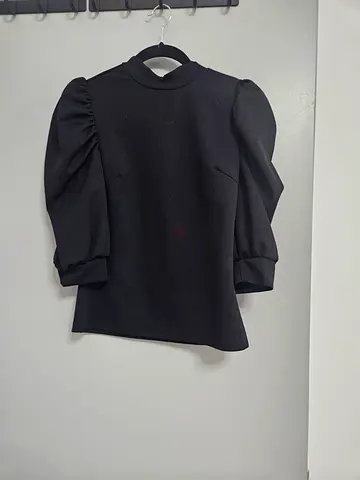 Stylish Black Puff Sleeve Top