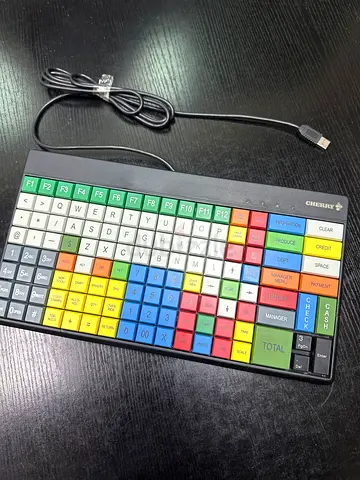 CHERRY SPOS •Ideal Unique Function Compact Size With Rows  Columns key layout Colors Keyboard
