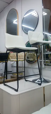 Stylish White Bar Stool with Modern Design