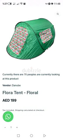Pup up tent 2 Person