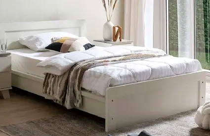 2 great white new beds 120x200 cm