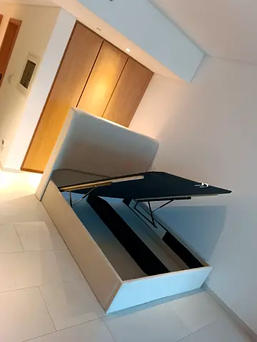 Stylish and Functional Lift-Up Storage Bed