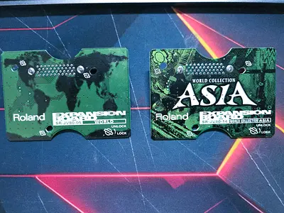 Roland  expansion cards, 80, 60, 50, 30, keyboards
