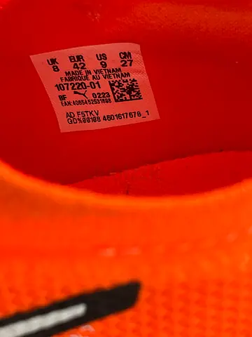 Bright Orange soccer Shoes eu 42