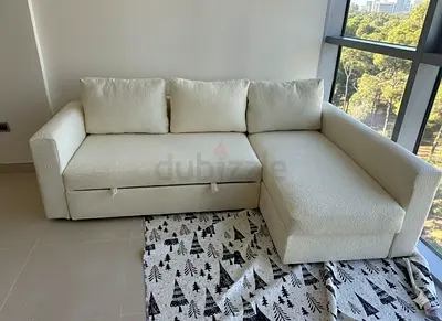 L shape sofa with bed