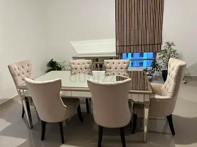 Dining table + 6 chairs + chest of drawers SET