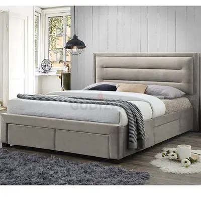 Modern Upholstered Bed with Storage