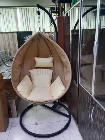 Cozy Hanging Egg Chair with Cushions