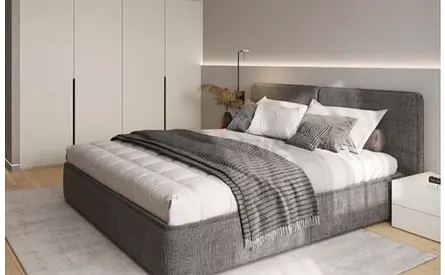 New elegant 200*200 super king size gray colour Bed